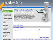 Tablet Screenshot of esaleclub.com